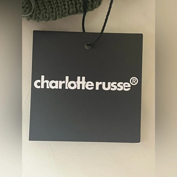 Charlotte Russe NWT Women’s Knit Mesh Olive Green Mini Dress Sleeveless Size M - Picture 9 of 9